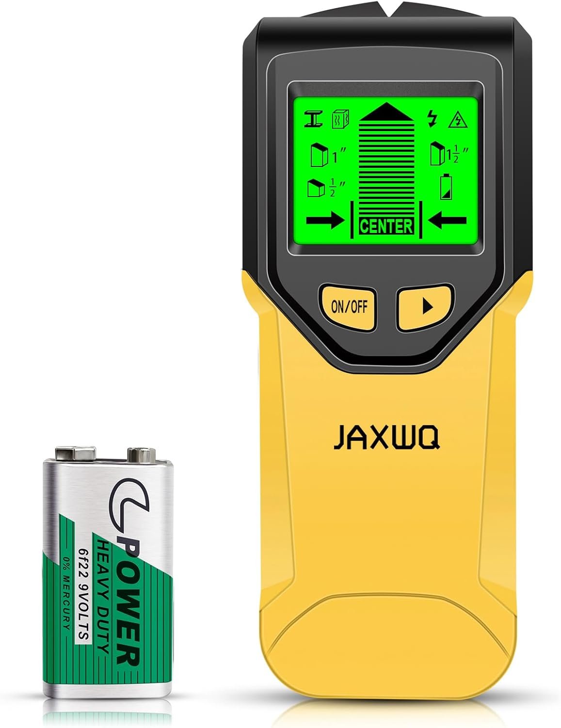 Stud Finder Wall Scanner – 5 in 1 Stud Finder Tool w/Microprocessor Chip and HD LCD Display, Stud Detector Beam Finders for the Center and Edge of Wood AC Wire Metal Studs Joist Pipe