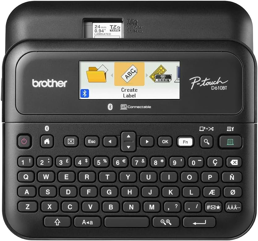 Brother® P-touch PT-D610BT Business Professional Connected Label Maker With Bluetooth®