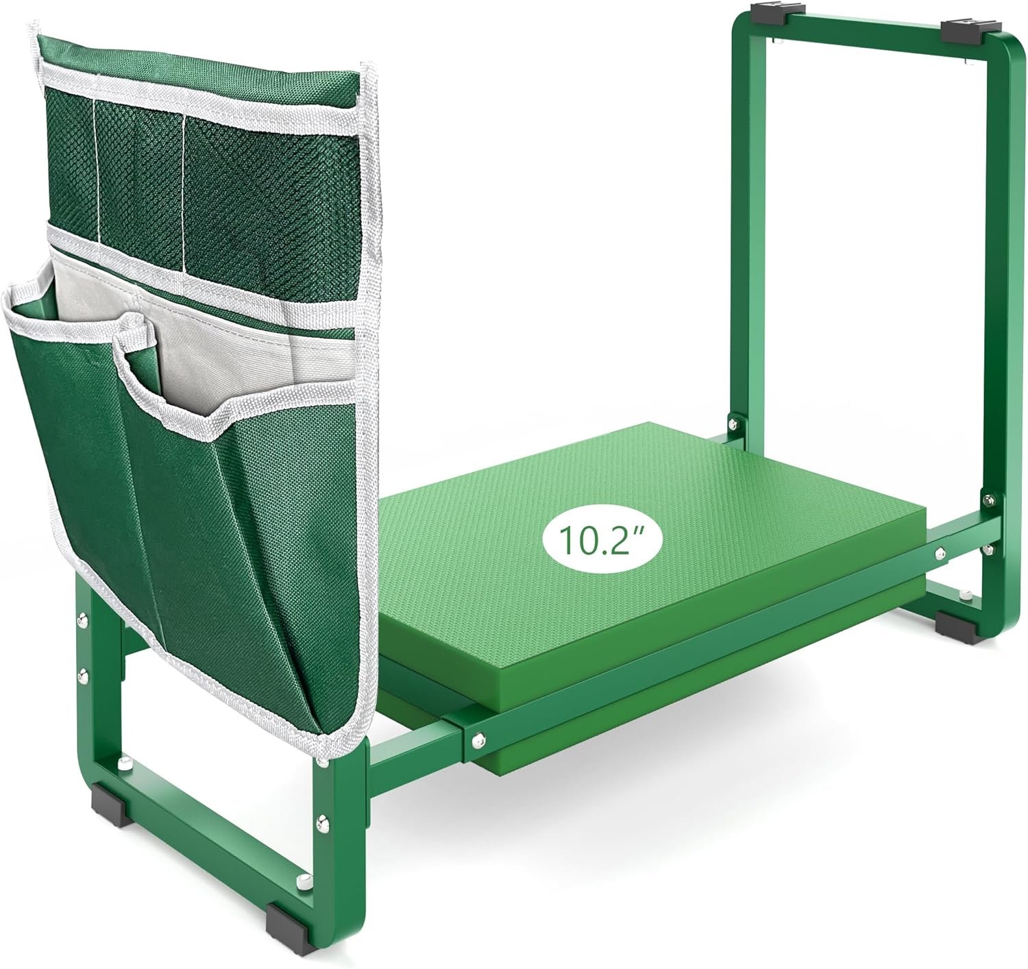 FLINTER Garden Kneeler and Seat, 10.2″ Wider Heavy Duty Thick Gardening Bench for Kneeling and Seat – Multifunctional Kneeler Bench, Gardening Gifts for Women, Seniors Grandparents, Green