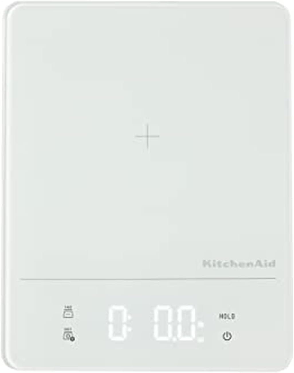 KitchenAid KQ913 Digital Waterproof (IPx7) Kitchen and Food Scale, LED readout, 11 Pound Max Capacity, White