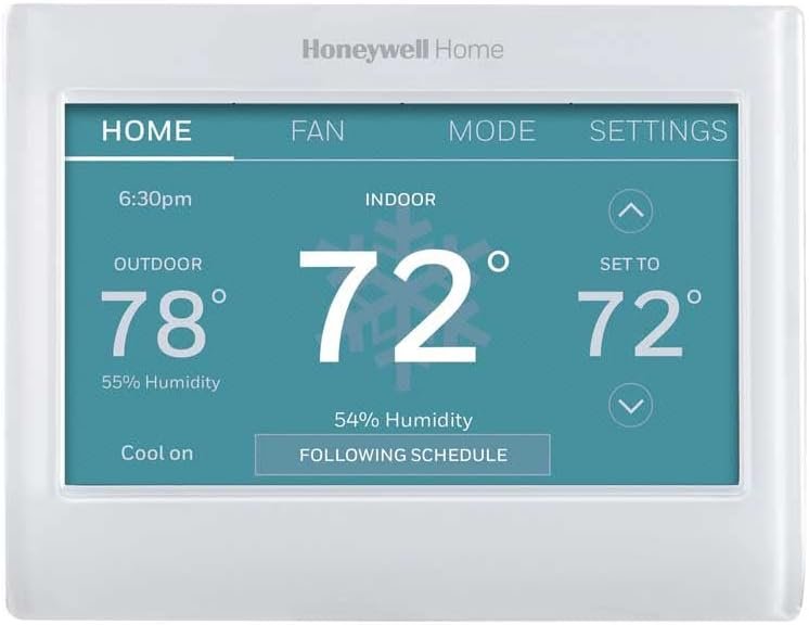 Honeywell Home RTH9600WF Smart Color Thermostat ENERGY STAR Wi-Fi Programmable Touchscreen Alexa Ready – C-Wire Required