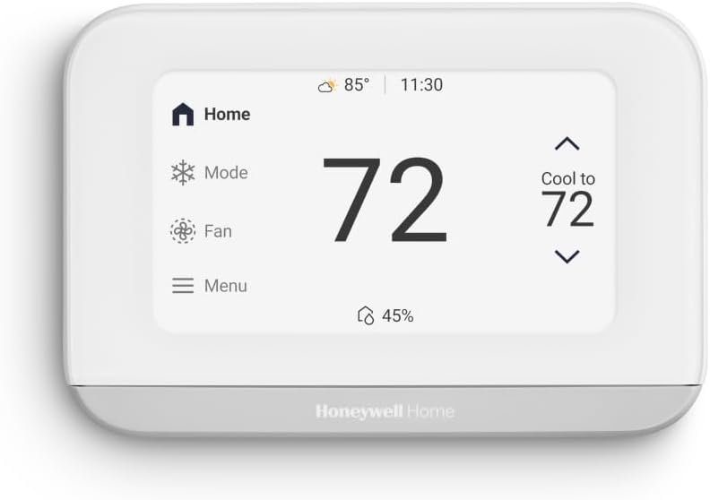 Honeywell Home X7B Smart Programmable Wi-Fi Thermostat with Humidity Monitoring, 4.3″ Customizable Touchscreen Display, Energy Star Certified, Works w/Alexa, Matter, Apple Home and Google