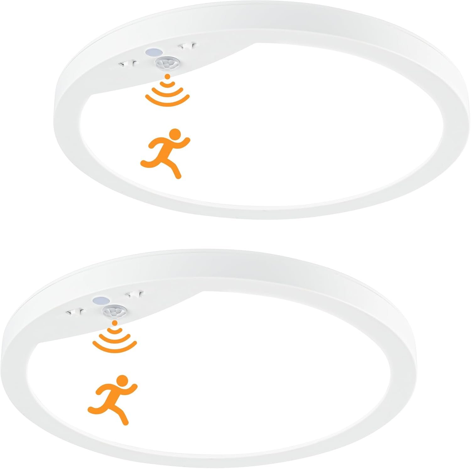 2-Pack 20W Motion Sensor Ceiling Lights Hard-Wired, 9Inch Indoor Motion Activated LED Ceiling Light Fixtures with 3 Modes, 4000K Flush Mount Lights for Closet Stairwell Hallway, NOT Battery Operated