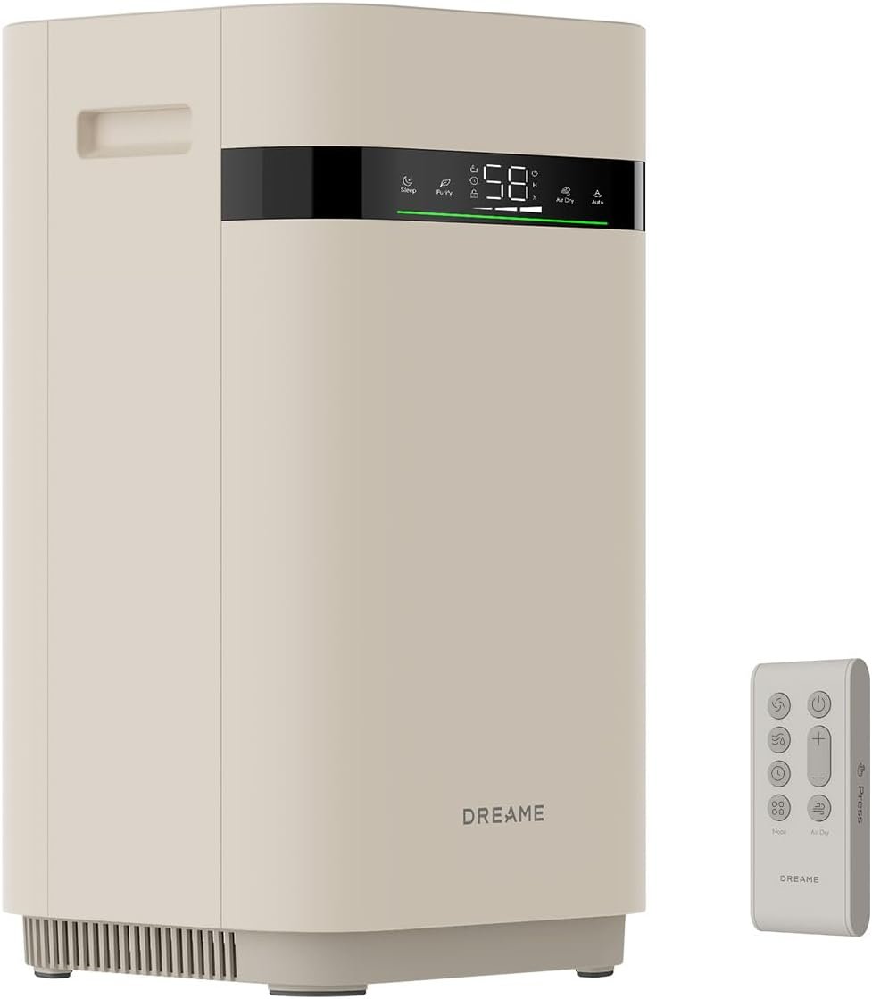 Dreame Mist-Free Humidifier H40, Cool Evaporative Air Humidifier with 3-Stage Purification for Comfotable Air, 6L Easy to Fill & Clean, Suitable for Large Bedroom Plant, Indoor, Home, Quiet Sleep Mode