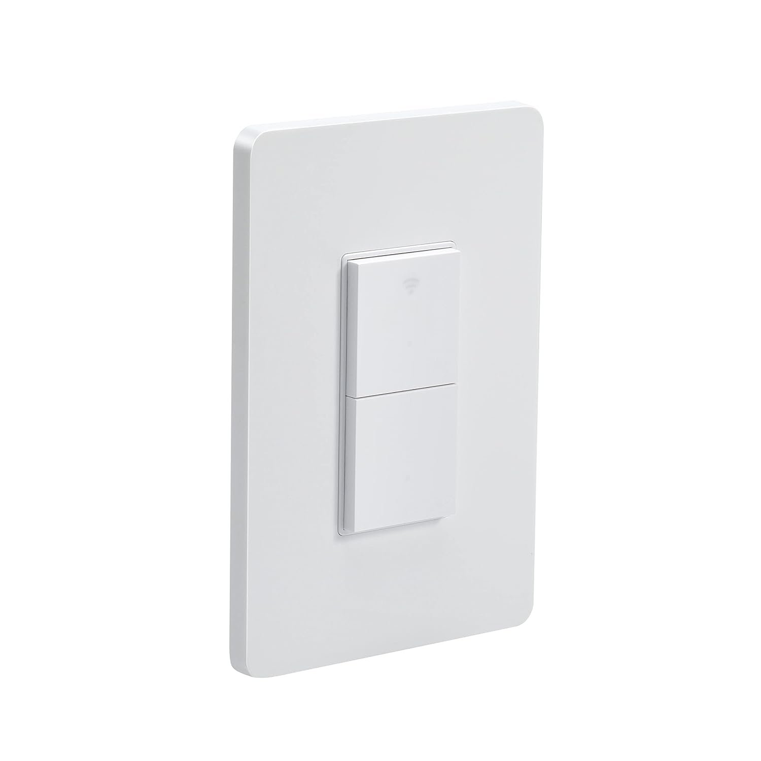 Smart WiFi Light Switch, Double Switch Button, Compatible with Alexa and Google Home, Remote Control with Timing Funtion, No Hub Required,Smart Life APP Provides Control from Anywhere Matte White