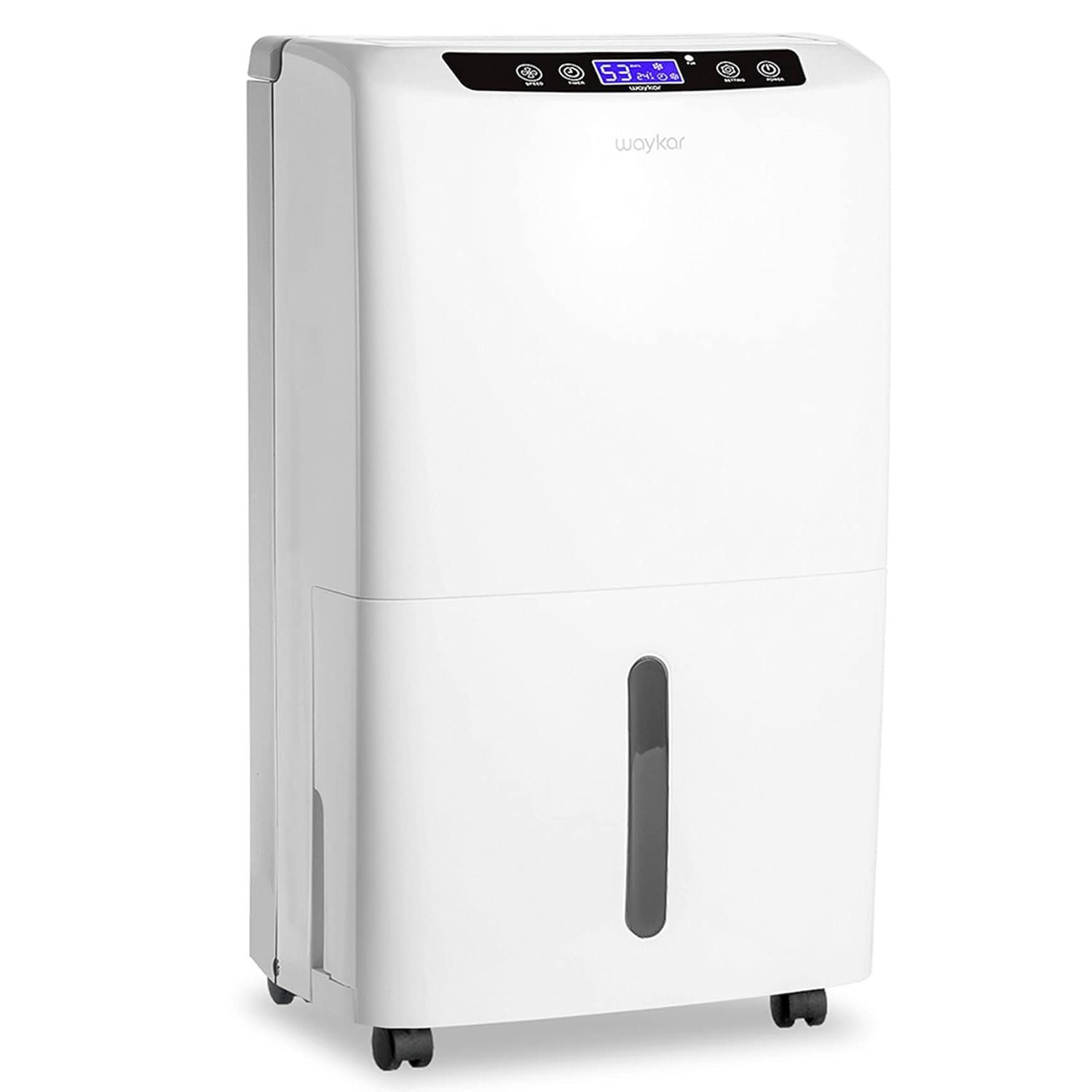 Waykar 34 Pints Energy Star Dehumidifier for Spaces up to 2,000 Sq. Ft at Home, in Basements and Large Rooms with Drain Hose and 0.66 Gallons Water Tank