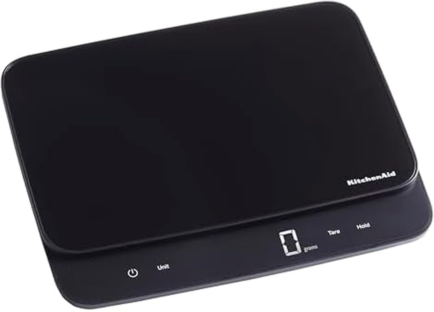 KitchenAid KQ917 High Capacity Glass Surface Digital Kitchen and Food Scale, 30 Pound Capacity and Precision, Grams, Ounces, Pounds, Fluid Ounces & Milliliters, LED, Tare Function, Black