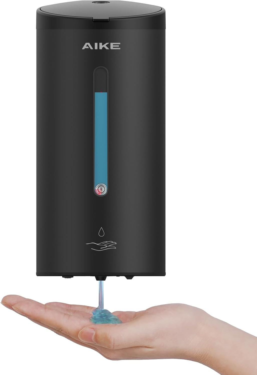 AIKE Classic Automatic Soap Dispenser,25 oz Liquid Wall Mount,MatteBlack Stainless Steel Finish Model AK1205E