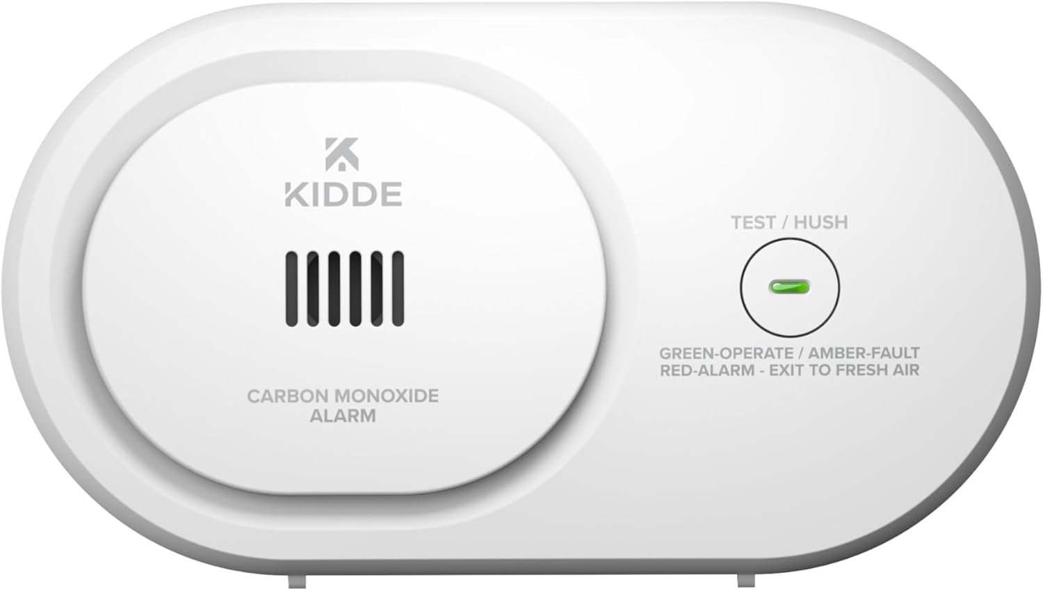 Kidde Carbon Monoxide Detector, AA Battery Powered, Portable for Travel or Home, 85 dB Alarm, LED Status Light Indicators, 5th Edition, COB