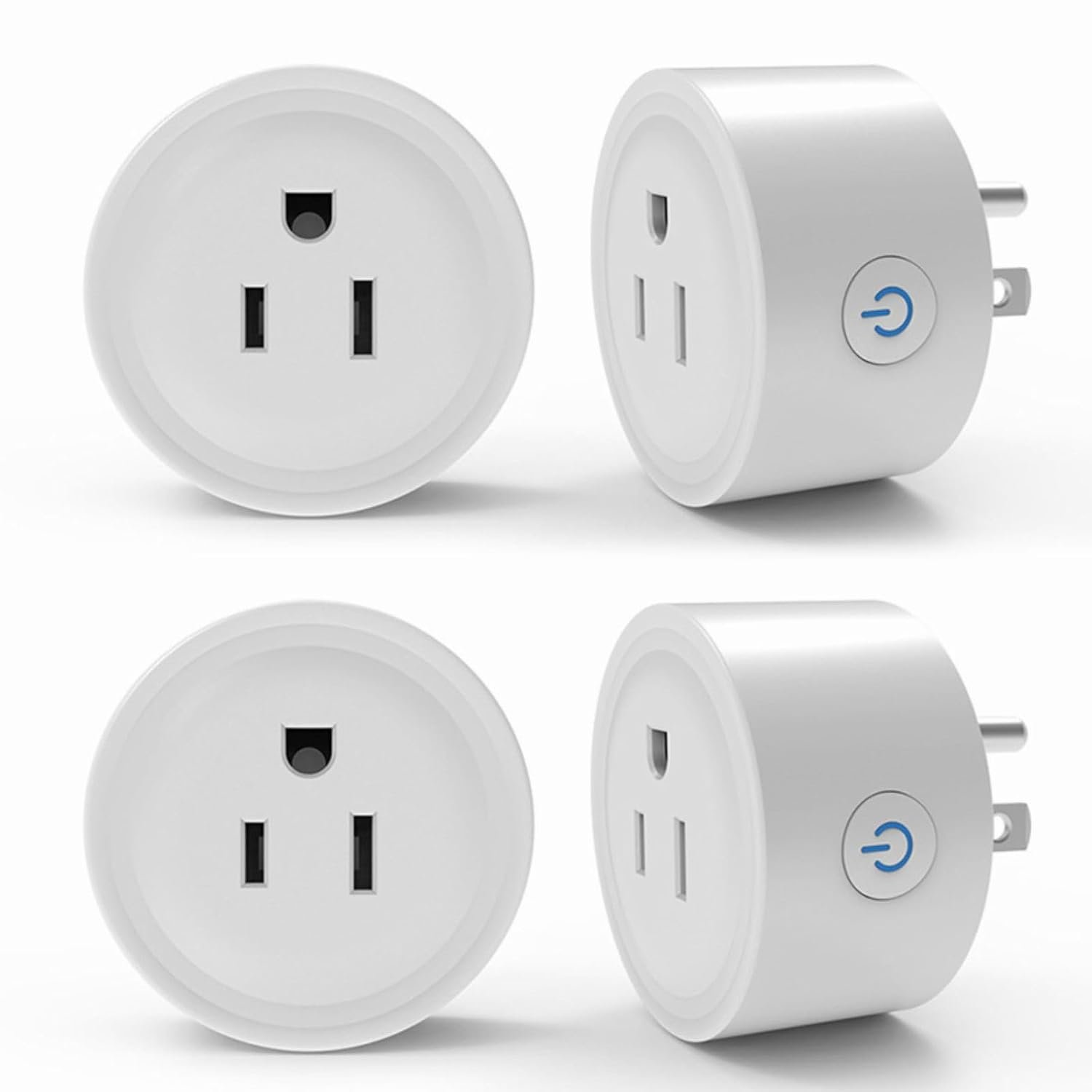 Smart Plug with Energy Monitoring | Compatible with Alexa & Google Home | WiFi Outlet for Remote Control & Scheduling | No Hub Required | Safety Certified (4) | Voice & App Remote Control, Smart Life. Schedules, timers, Away Mode, 2.4GHz WiFi, No Hub Required，Safety Certified