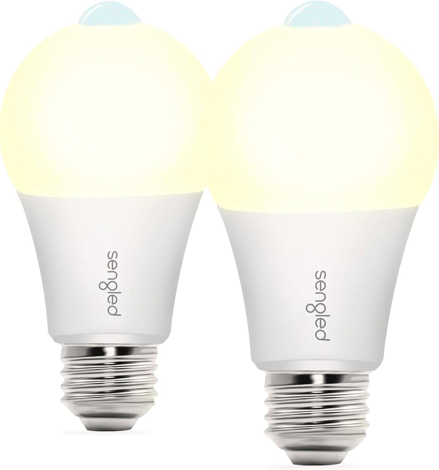 Sengled Motion Sensor Light Bulbs, A19 LED Dusk to Dawn Bulbs 3000K Soft White, Motion Activated Indoor Outdoor Light Bulbs 8.8W (60W Equivalent) 800 Lumens for Porch, Garage, Hallway, 2 Pack