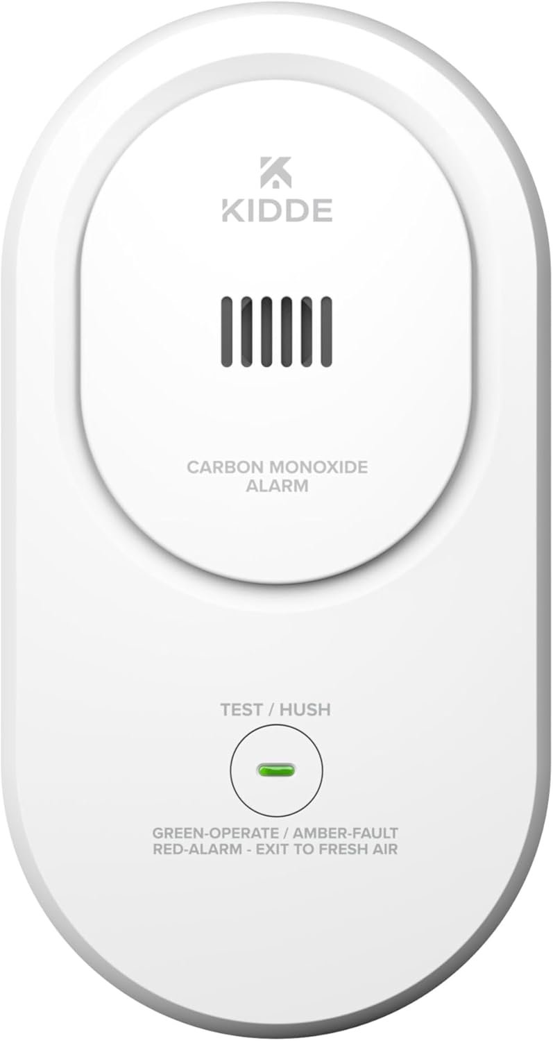 Kidde Carbon Monoxide Detector, Plug-in Carbon Monoxide Detector with AA Battery Backup, 85 dB Alarm, Rotating Plug, LED Status Light Indicators, 5th Edition, COP