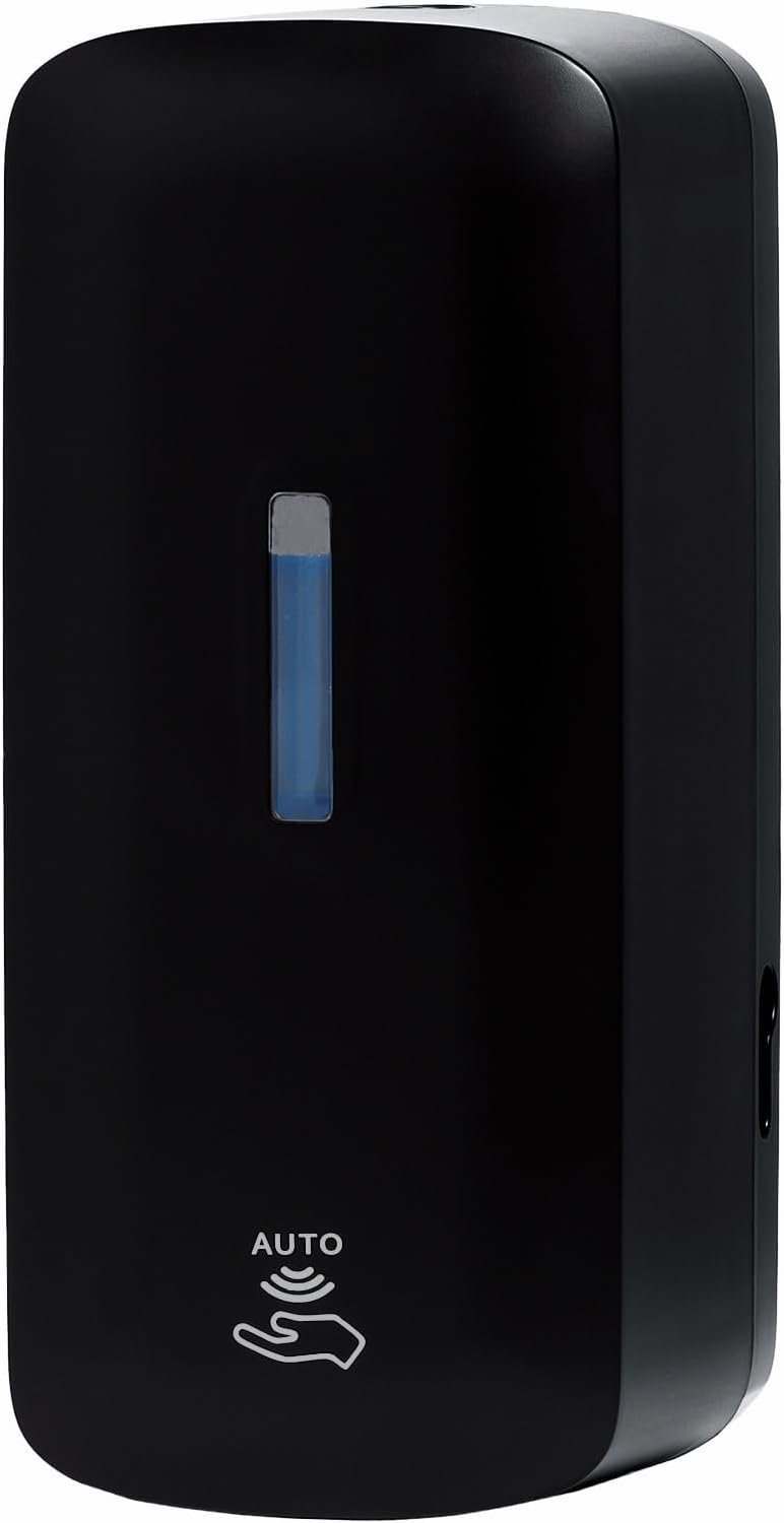 Automatic Soap Dispenser with Extra Large 40 oz. Capacity (Liquid/Gel) – Wall Mounted Hand Soap or Touchless Hand Sanitizer Unit for Commercial or Home Bathrooms – ADA Compliant (Black)