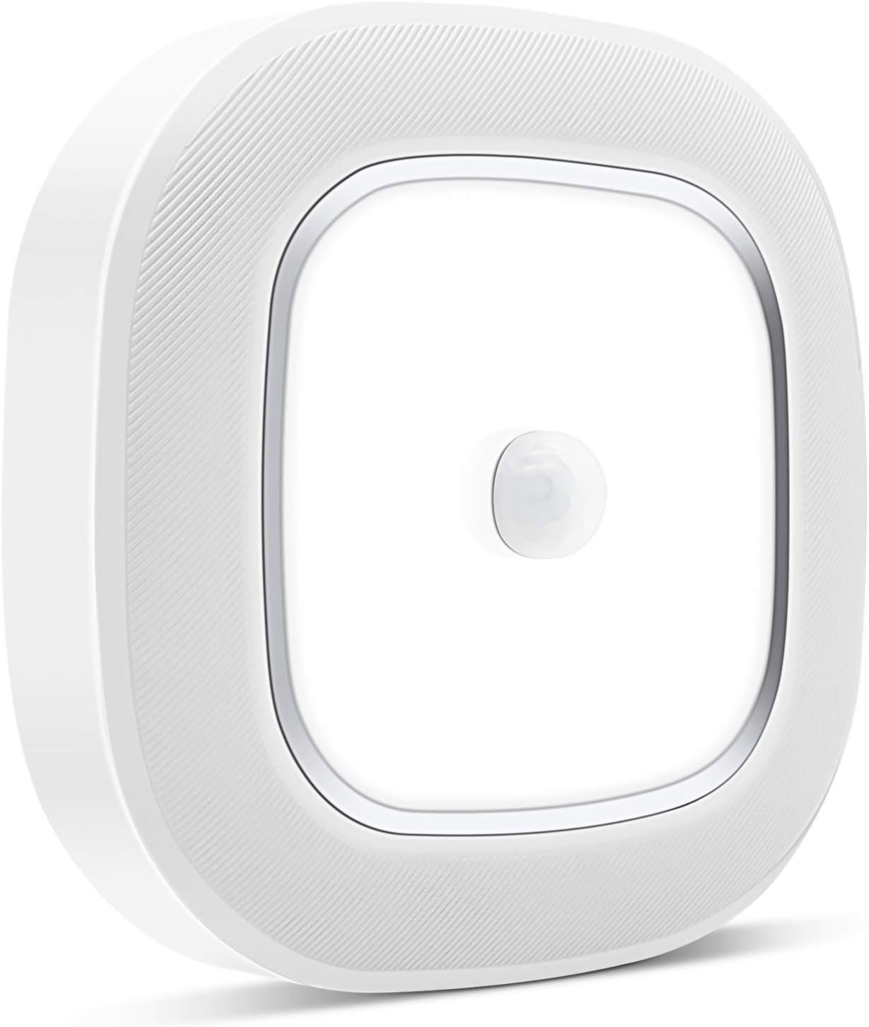 WhitePoplar Motion Sensor Ceiling Light Battery Operated, Wireless Motion Activated LED Light 300LM White Indoor Lights for Closet Cordless Stair Hallway Bedroom Pantry Shed Shower Light