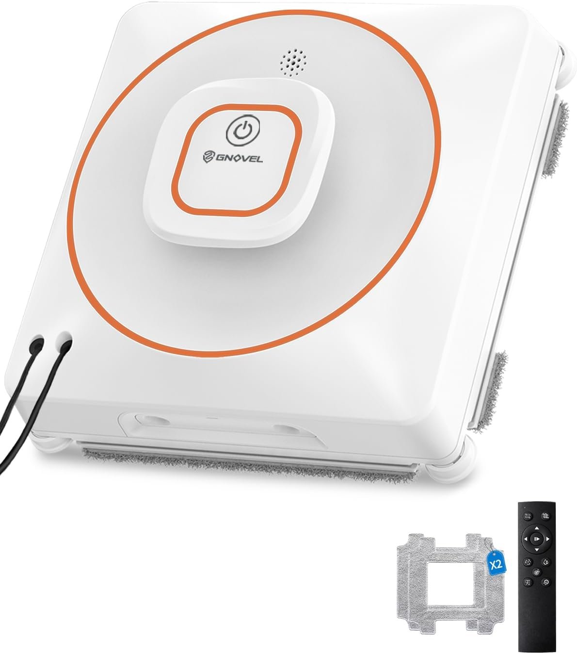 8000Pa Anti-Fall Window Cleaner Robot Auto Spray for High Rise Glass | 4 Cleaning Modes with Intelligent Path Planning,15-Stage Anti-Fall System,Remote Control,120mL Water Tank