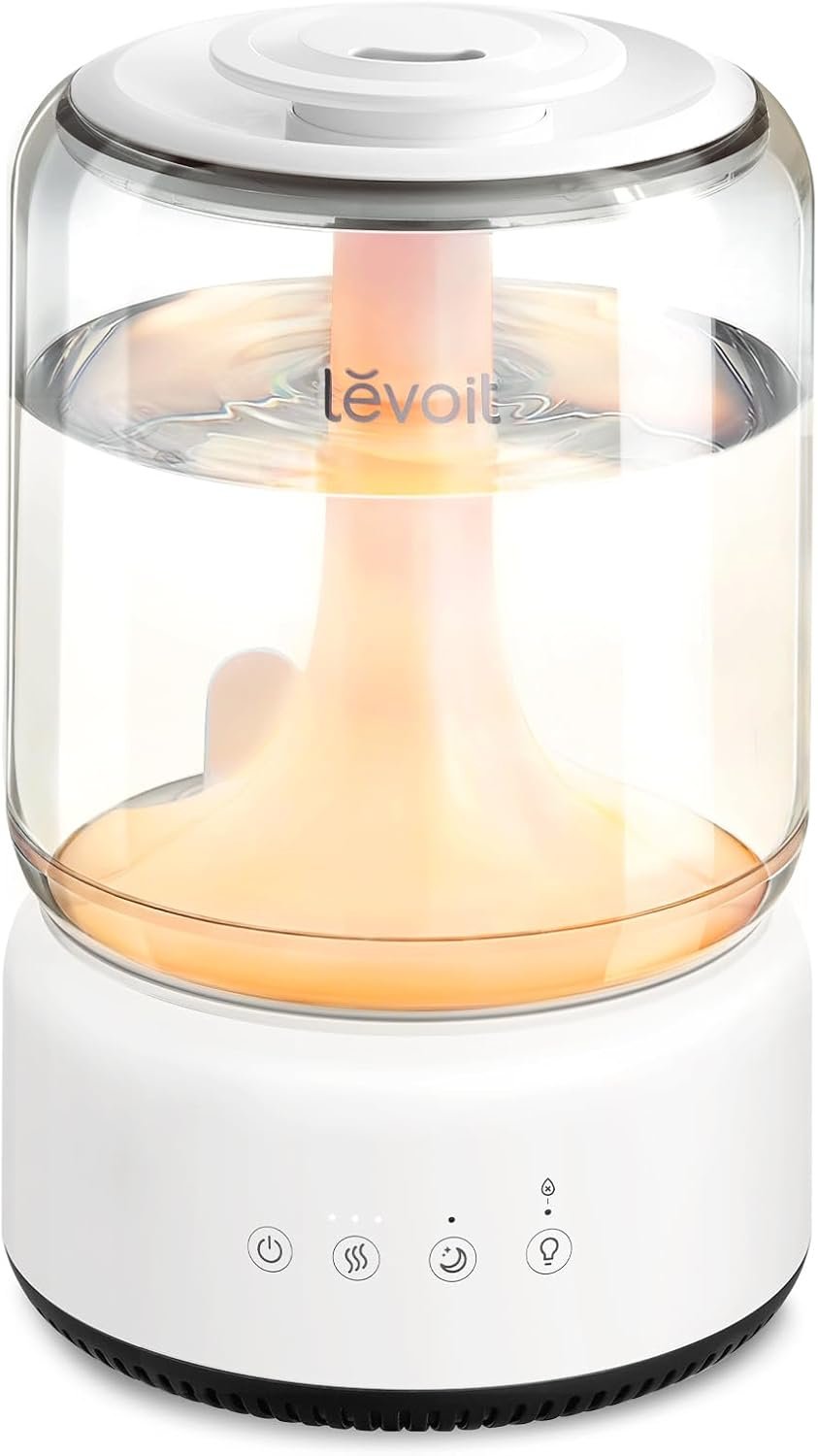 LEVOIT Humidifiers for Bedroom, 4.2L Top Fill for Large Room, 42H Runtime, Dishwasher Safe, Easy to Clean, 21dB Quiet Cool Mist for Baby, Plants, Night Light, Essential Oil Diffuser, NeoClassic 450