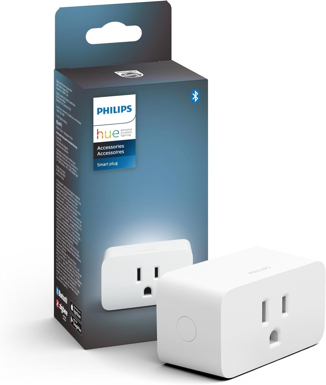 Philips Hue Smart Plug, White – 1 Pack – Turns Any Light Into a Smart Light – Control with Hue App – Compatible with Alexa, Google Assistant, and Apple HomeKit