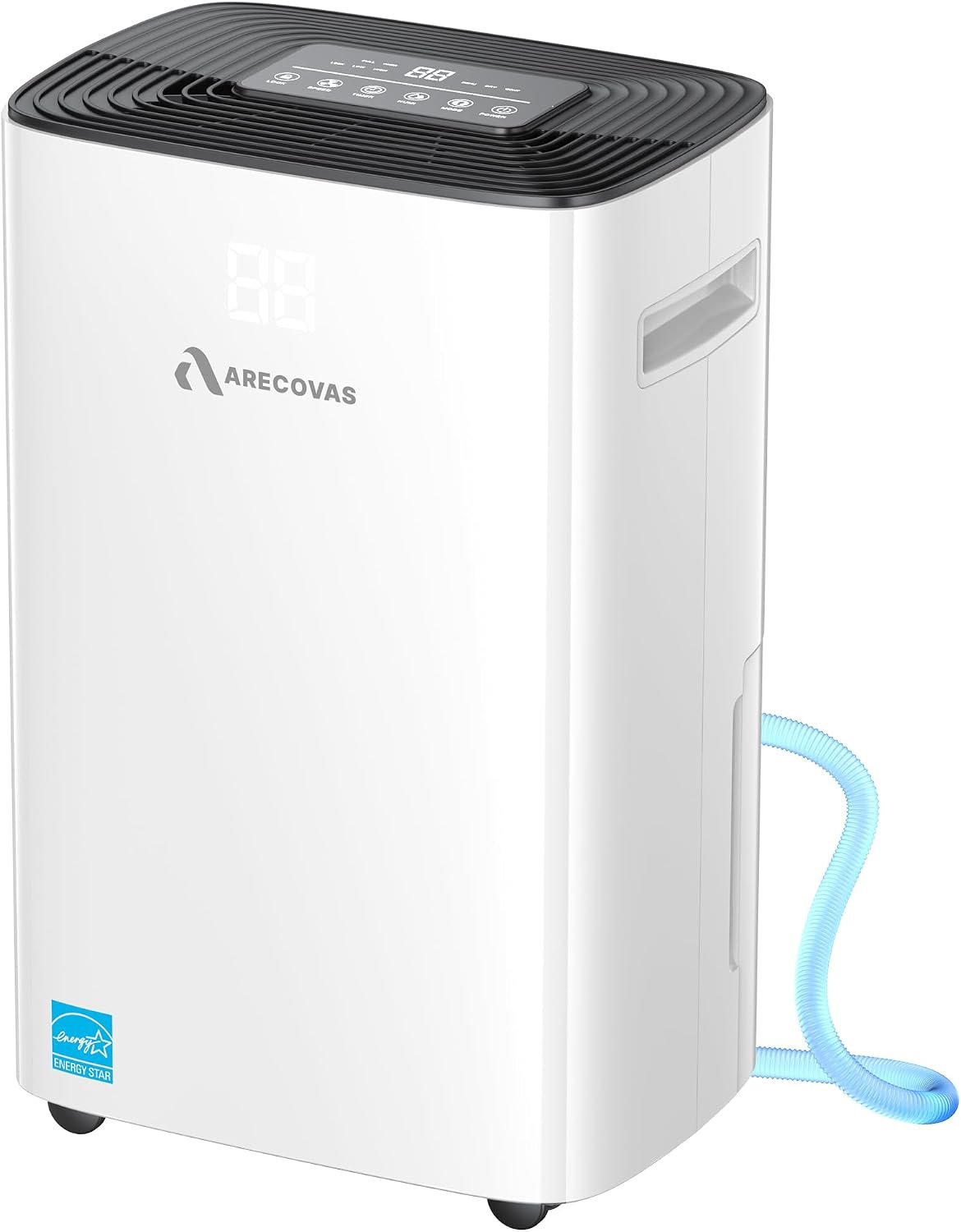 52 Pints Dehumidifier for Basement Bedroom Bathroom Large Room Home, 4500 Sq.Ft Dehumidifiers with Drain Hose, 2025 Energy Star Certificate, Humidity Control, 24H-Timer, Auto Defrost (52, Pints)