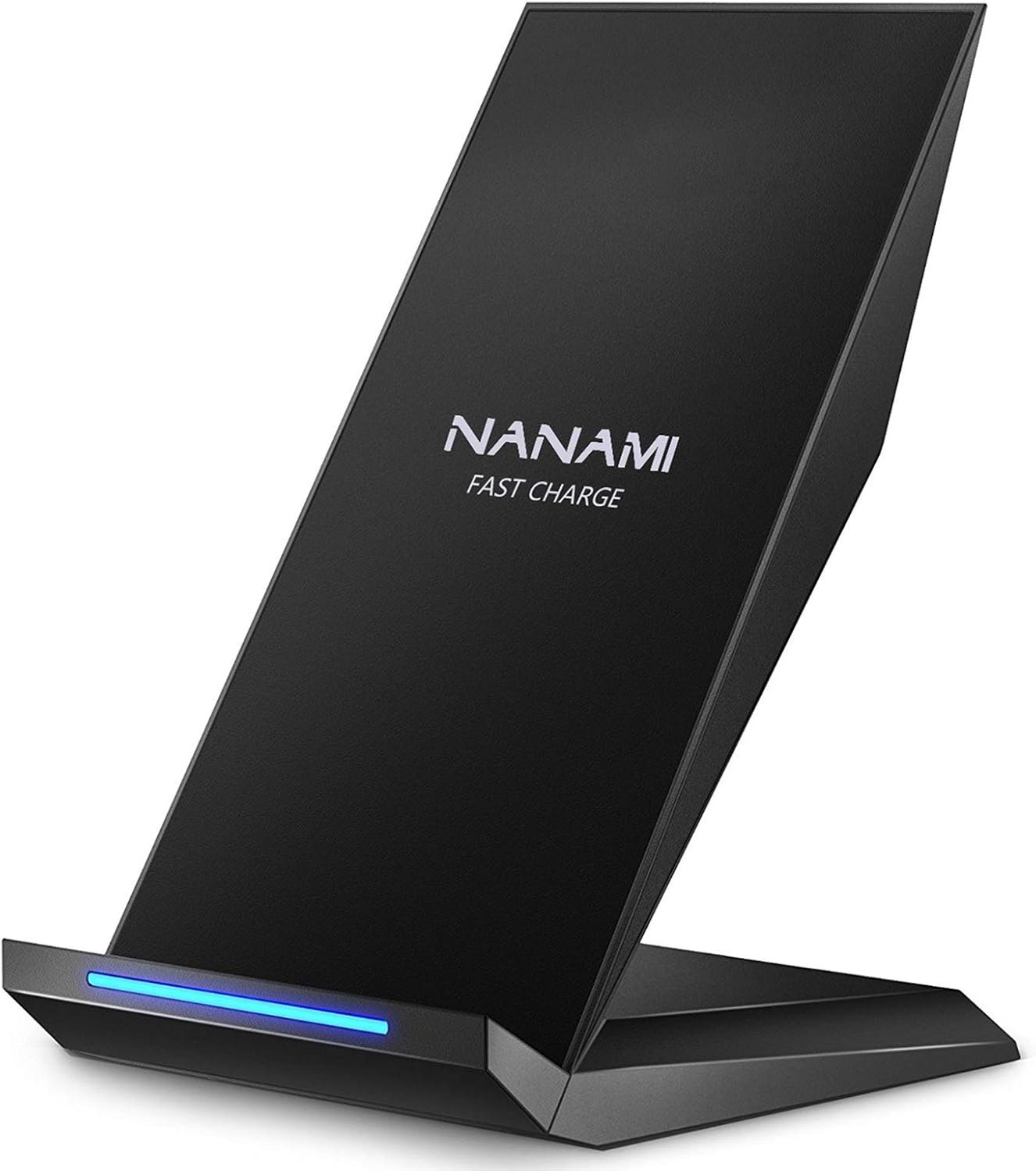 Fast Wireless Charger, NANAMI Wireless Charging Stand Compatible iPhone 17/17 Air/16/15/15 Pro/15 Plus/15 Pro Max/14/13, Nightstand Phone Charger Dock for Samsung Galaxy S26/S26+/S25/S24/S23/S22