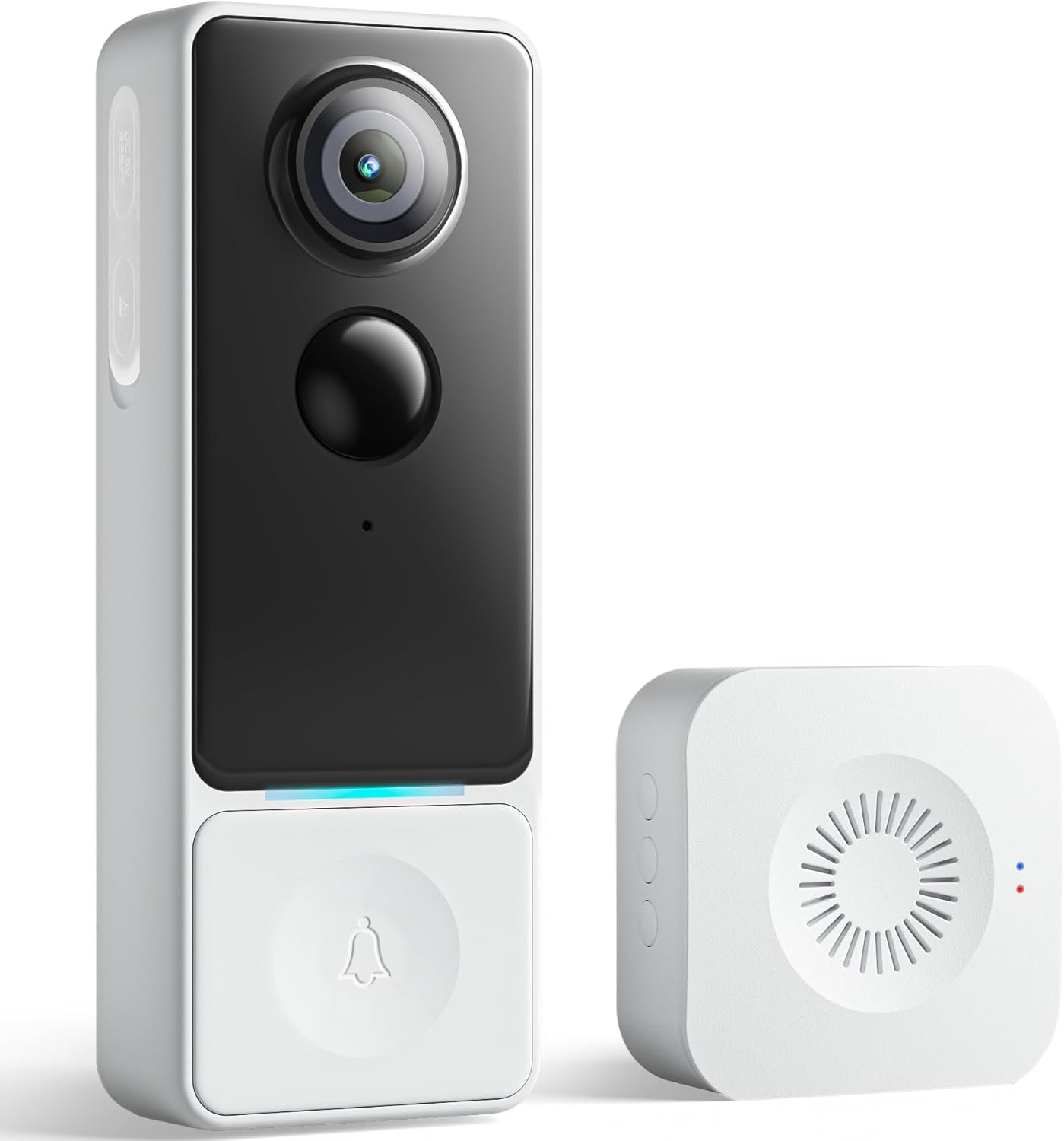 3MP Camera Doorbell Wireless Video- No Subscription Required | Free Human Motion Detection, Package Detection, Battery Powered, 2K HD,Works with Alexa &Google Assistant,2.4GHz WiFi Only