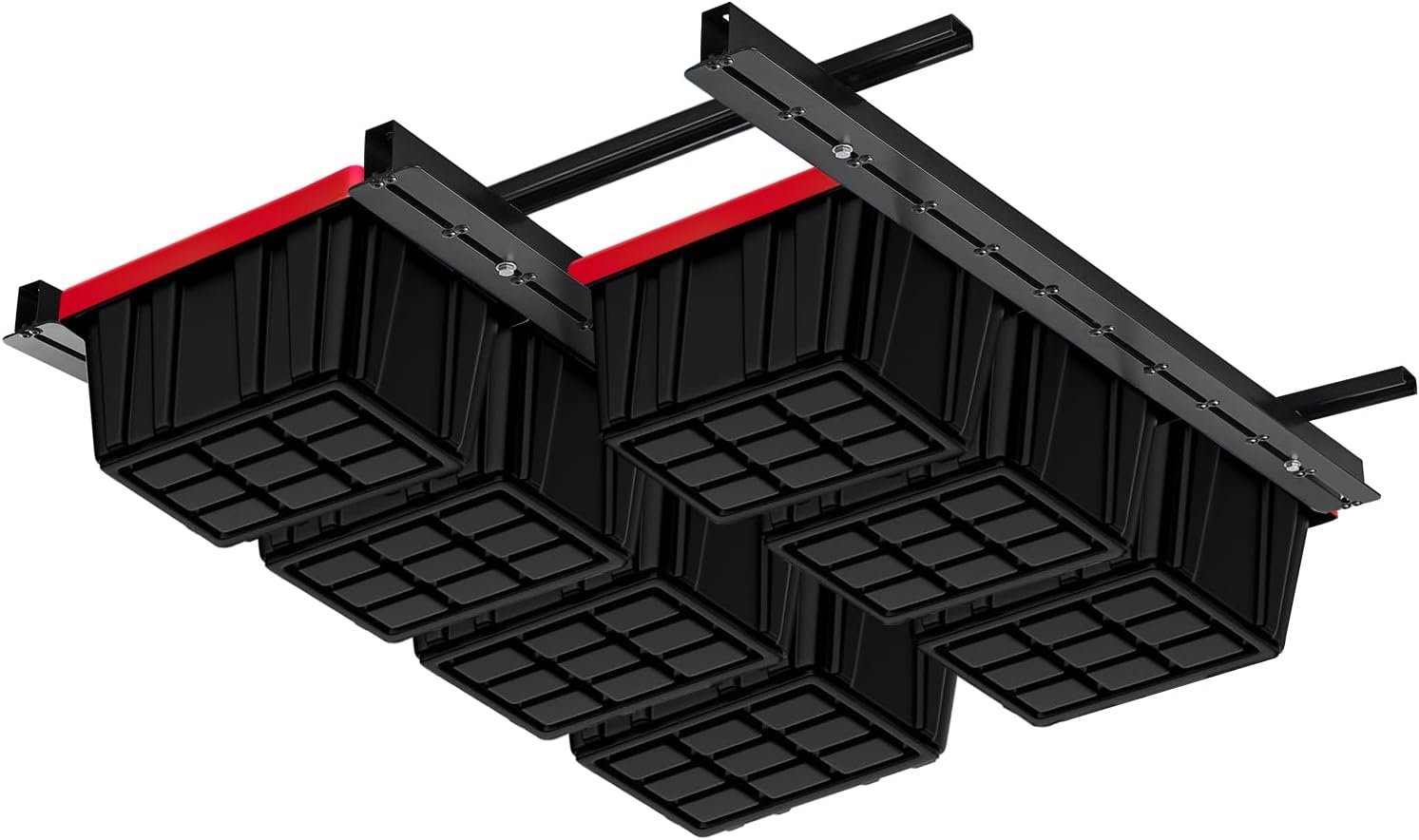 Ultrawall Overhead Garage Storage Racks, Adjustable Garage Ceiling Storage Rack, Heavy Duty Garage Organizer Hanging Storage Rack for Most Storage Bins/Totes/Container, 48″ x 48″