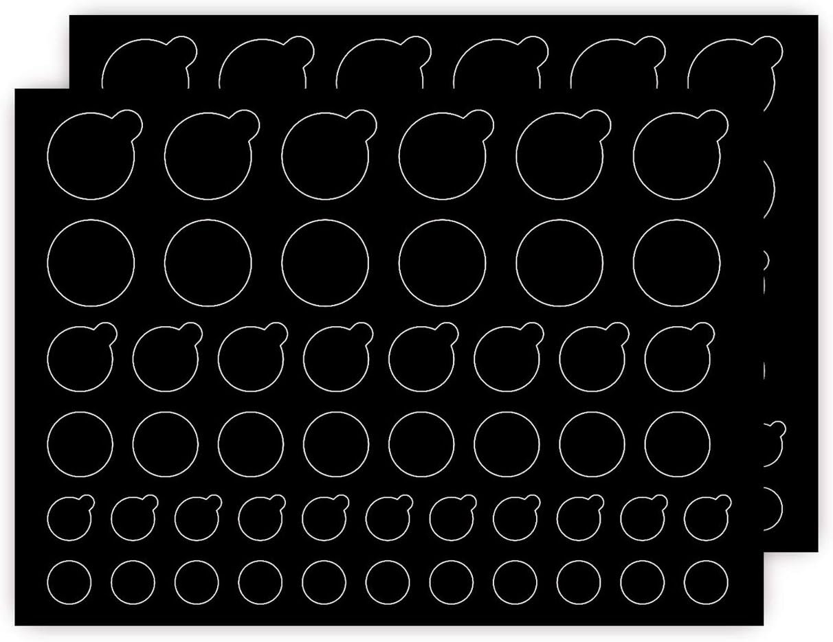 TINGYI Webcam/Camera Covers Privacy Stickers for Lens Privacy Protection- 3 Sizes 2 Styles – 100 Black Ultra Glossy Privacy Stickers -Removable and Reusable Laptop’s Webcam Sticker