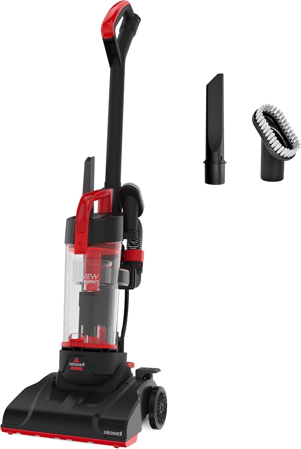 Bissell CleanView Compact Upright Vacuum, Lightweight Design for Apartments & Dorms, Powerful Suction with Removable Extension Wand & Scatter-Free Technology, 3508