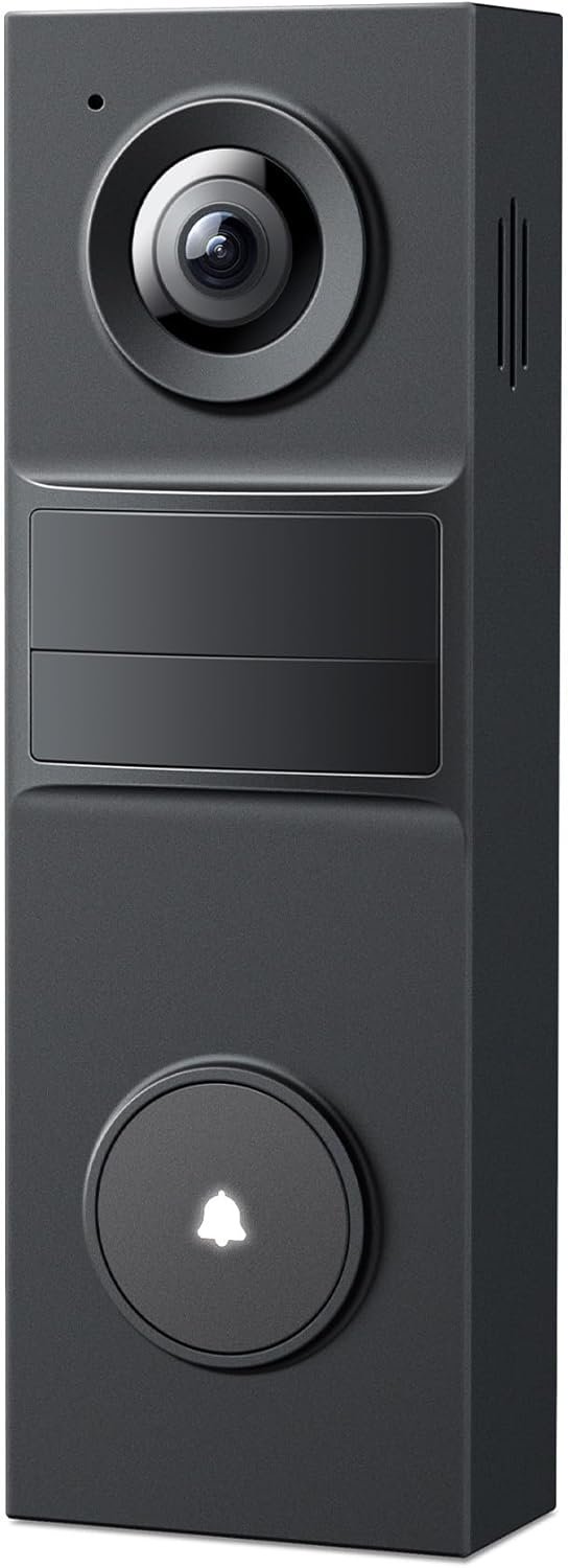 Tapo 2K Wireless Smart Video Doorbell – 160° Ultra-Wide View, Person Detection, 2-Way Talk, Ring Call, Night Vision, Subscription-Free Local Storage or Optional Cloud, D205