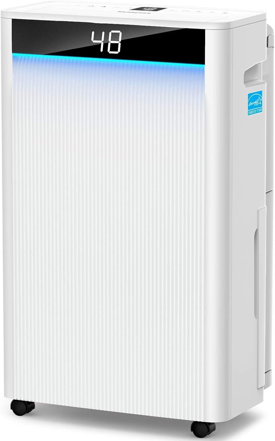 KeepGlad 5,000 Sq.Ft 2025 Energy Star Max 80 Pint/Day Dehumidifier for Basement, Bedroom, Home, Bathroom, Smart Compressor Dehumidifier with Drain Hose, Intelligent Humidistat