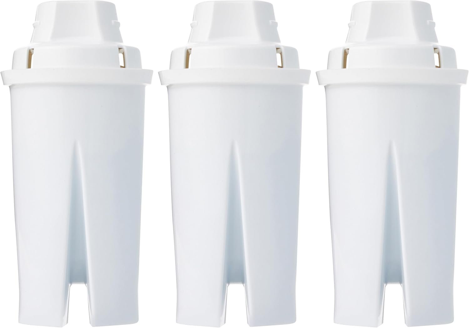 Amazon Basics Enhanced Replacement Water Filters for Water Pitchers, BPA-Free, WQA & NSF Certified, Compatible with Brita Water Pitchers & Drinking Water Filter Systems, 6 Month Filter Supply, 3-Pack