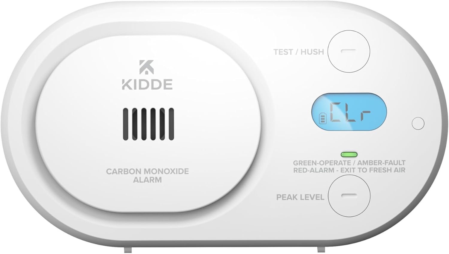 Kidde Carbon Monoxide Detector, AA Battery Powered, Detects Low-Level CO, Digital Backlit Display, Portable for Travel or Home, LED Status Indicators, 85 dB Alarm, 5th Edition, COBDL