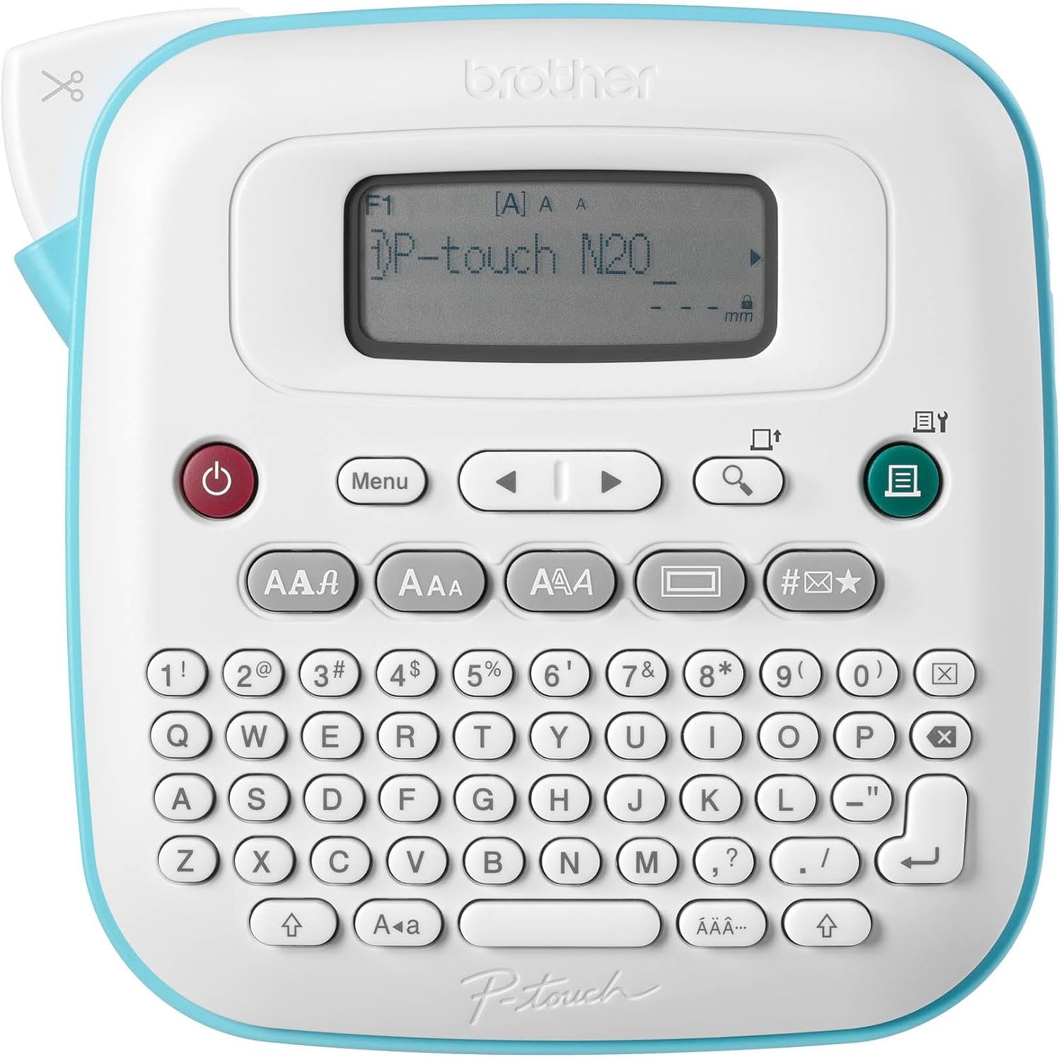 Brother P-Touch PT-N20 Personal Desktop Label Maker, Portable, Handheld and Prints, P-Touch Btag ~½” (12mm) Wide Color Personalized Label Tapes