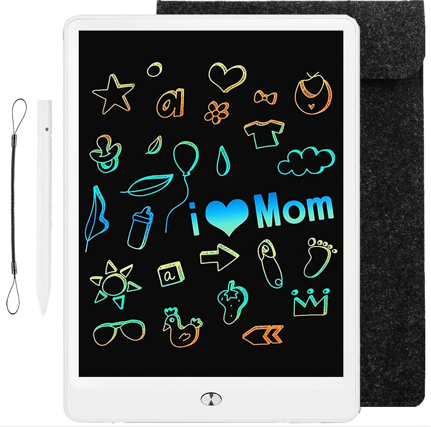 LCD Drawing Pad 10Inch for Kids with Bag,Digital Notebook & Notepad for Adult,Scribbler Board Note Book and Note pad,Colorful Writing Tablet for Boy Girl at Home,School and Office