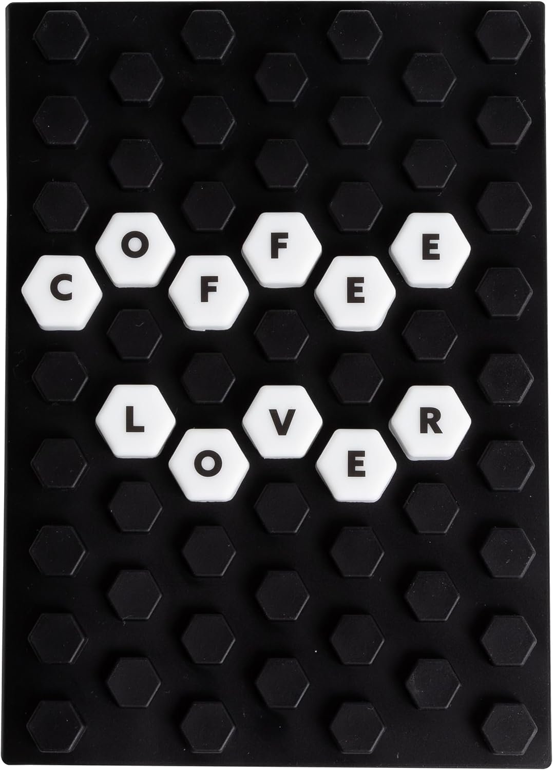 Pearhead Letterboard Composition Notebook, Customizable Silicone Cover Fidget Journal with Letters & Symbols, Lined Pages for Notes, School, Planning & Writing, Black & White
