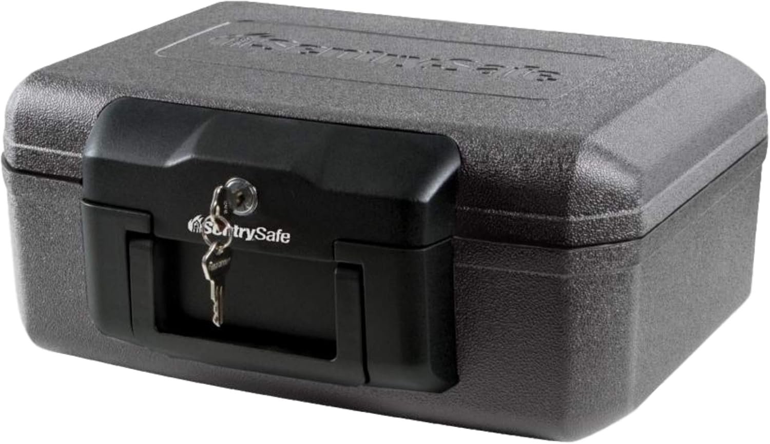 SentrySafe Fireproof Safe with Key Lock, Chest Lock Box for Home or Travel Secures Money, Documents, 0.18 Cubic Feet, 6.1 x 14.3 x 11.2 Inches, 1210