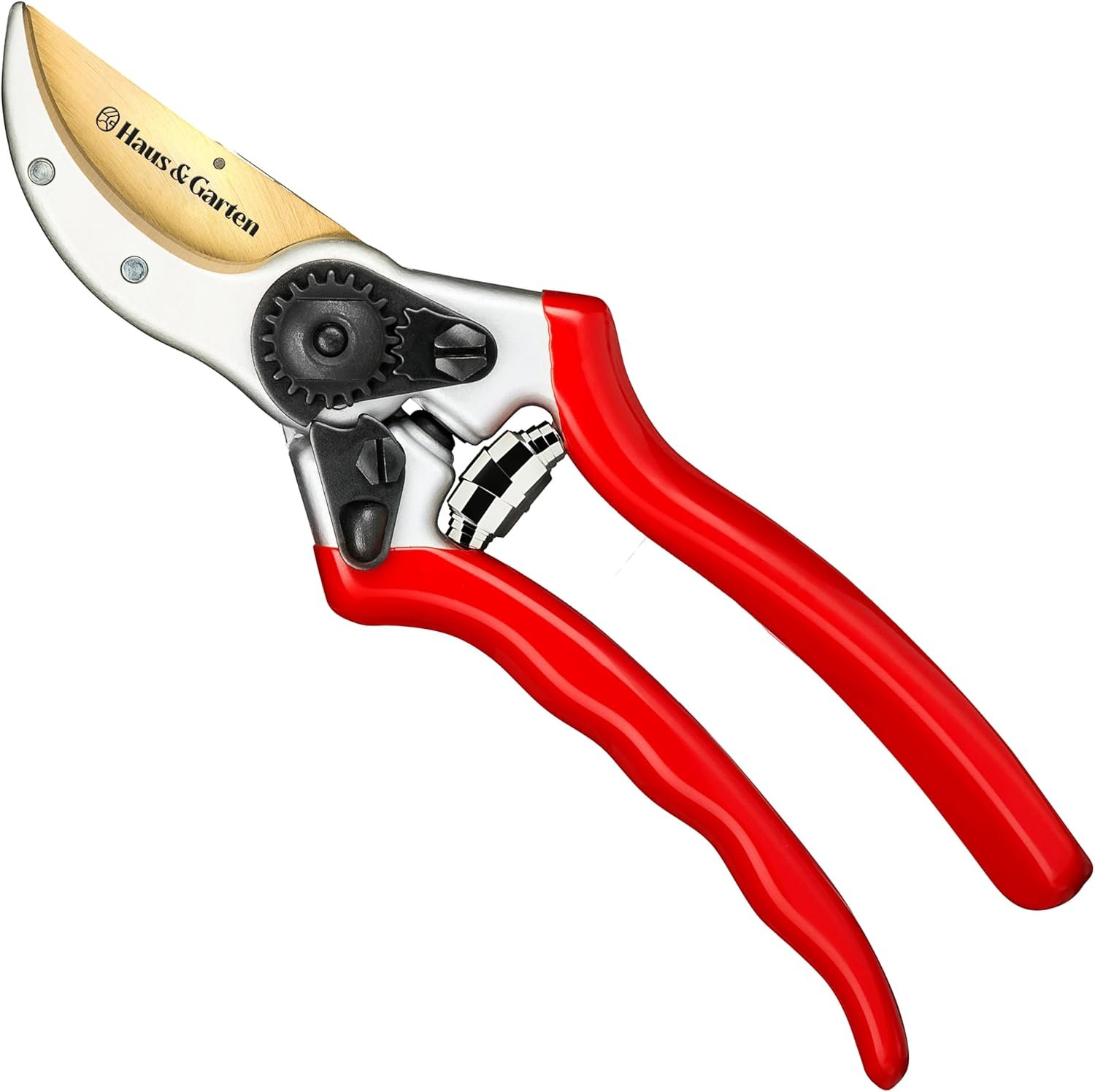 Haus & Garten ClassicPRO 8.5″ Professional Premium Titanium Bypass Pruning Shears – Use As Pruners, Garden Shears, Heavy Duty Handheld Pruning Shears For Gardening, Clippers, Pruner Scissor Tool