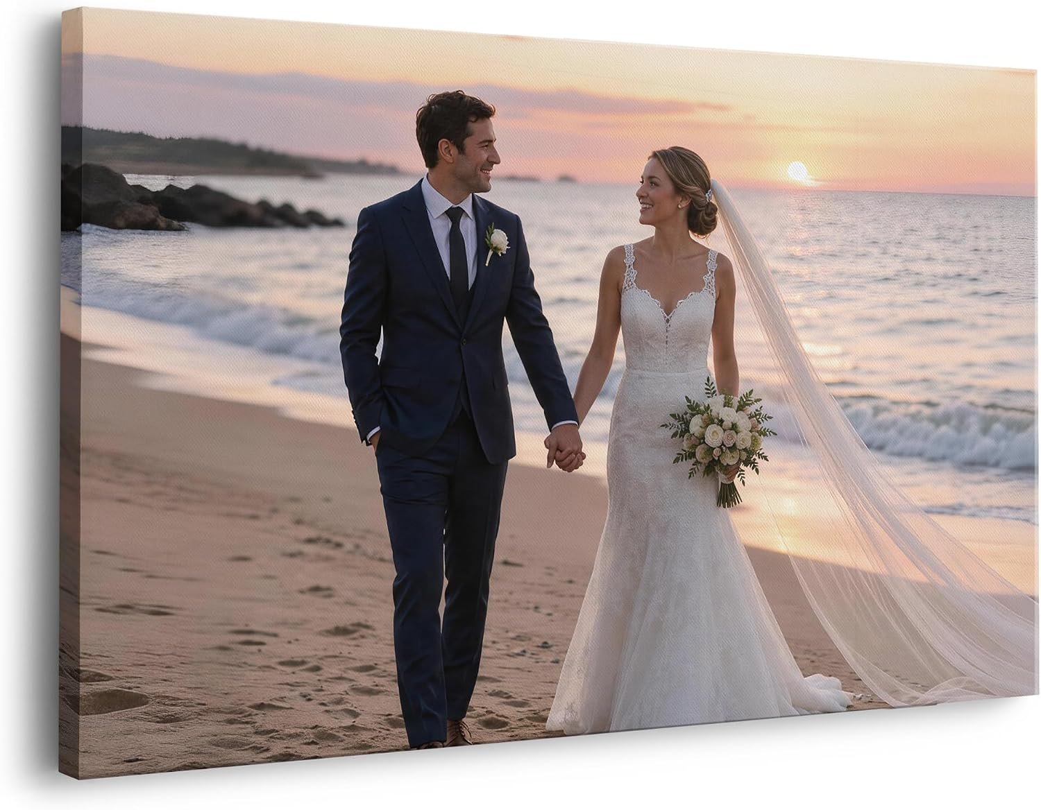 B.B.F MAKE Custom Canvas Prints Photo DIY Wall Art US Made 24×36 | Large custom canvas prints with your photos. DIY wood frame kit prevents shipping damage. Easy to hang on any wall nail.
