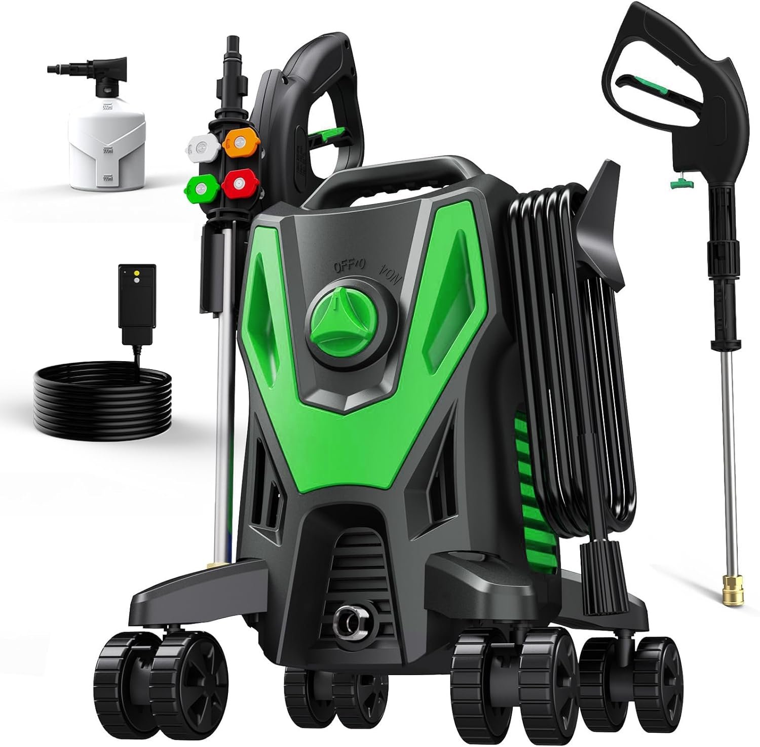 5000PSI Pck Connect Nozzles, Foam Cannon for Car, Lane, Patio Cleaning