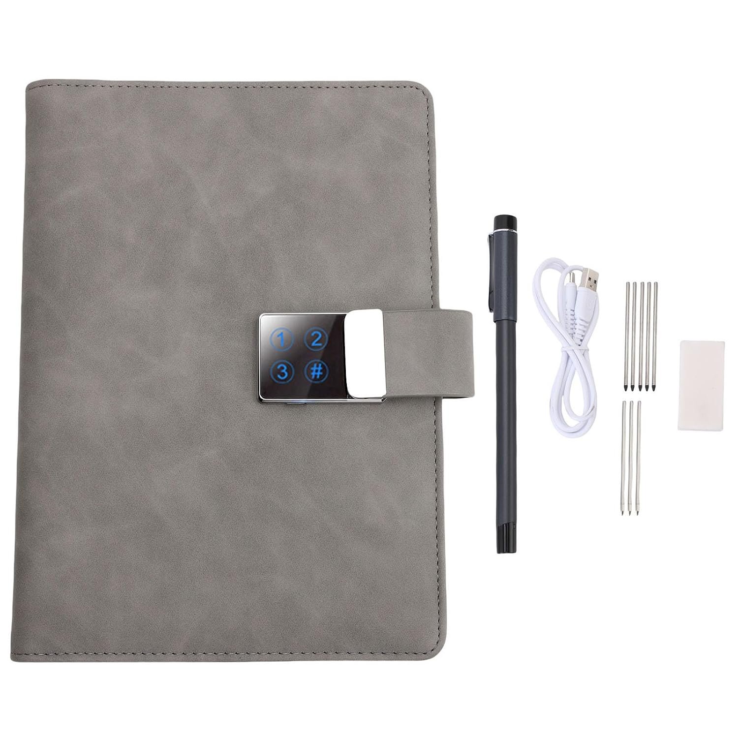 BTSEURY Smart Notebook with AI Voice & Handwriting Recognition, Reusable Writing Set for Real – Time Note Digitization and Sharing