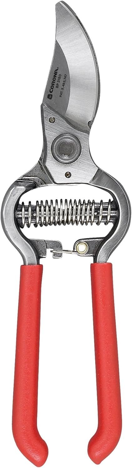 Corona BP 3180D Forged Classic Bypass Pruner with 1″ Cutting Capacity, 1″, Red