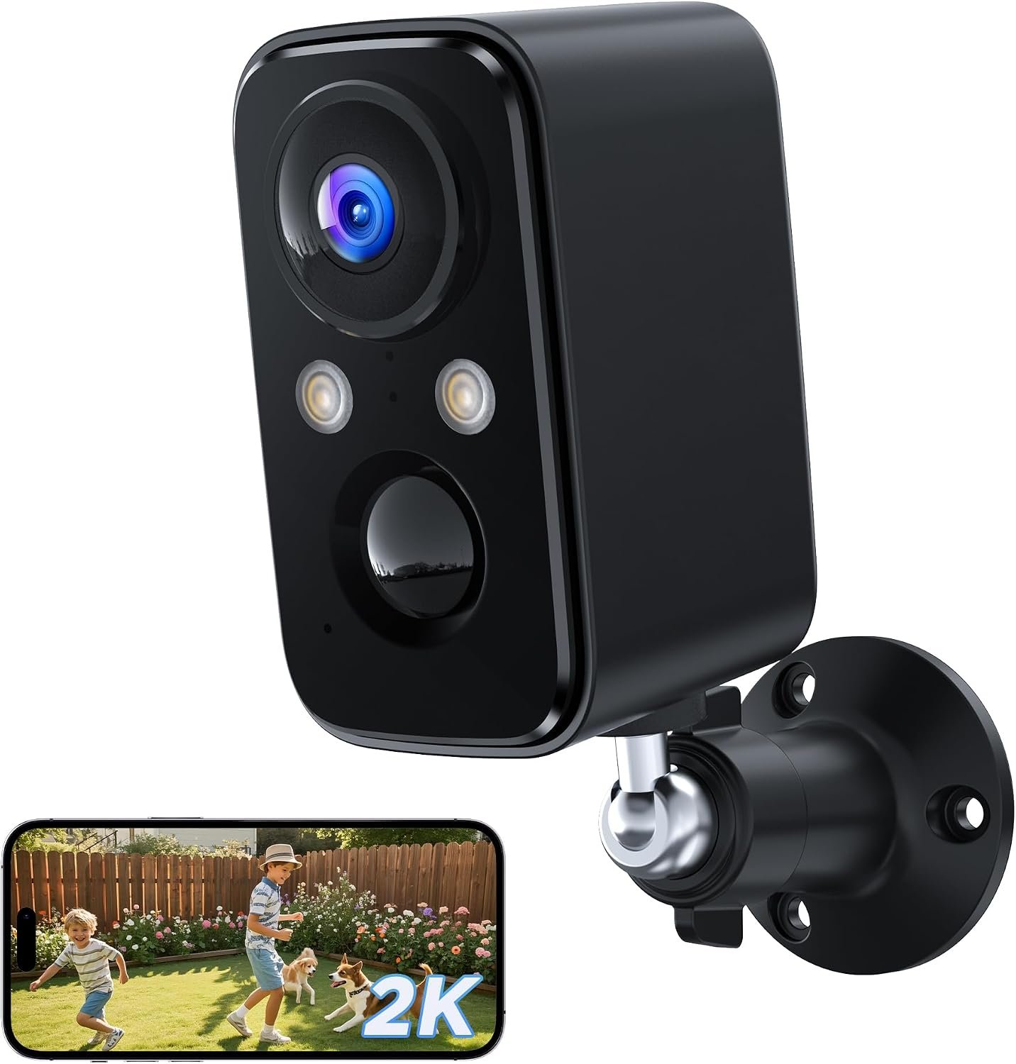 BECAMSO Security Cameras Wireless Outdoor Battery: 2K WiFi Camera Indoor for Home Security System – CCTV Camera Waterproof Night Vision Camaras de Seguridad para Casa Inalambricas