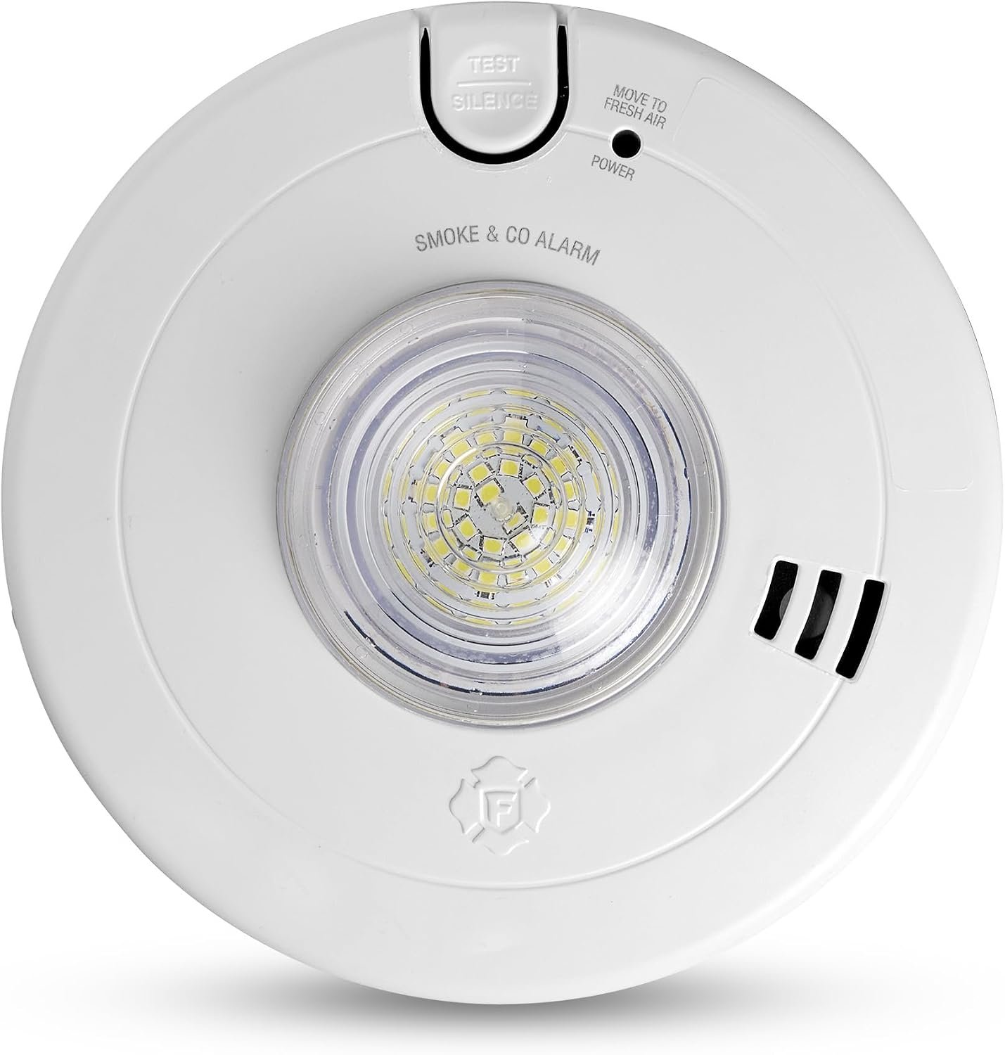 First Alert SMCO110LED-AC, Hardwire Combination Smoke & Carbon Monoxide Alarm with LED Strobe & 10-Year Battery Backup, 1-Pack