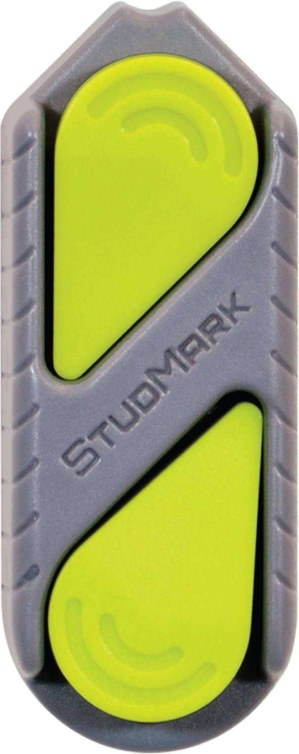 Calculated Industries 7310 StudMark Magnetic Stud Finder with Markers | 2 Removable Magnet Markers, Finds & Marks up to 3 Stud Locations, Powerful Rare Earth Magnets, No Batteries Needed