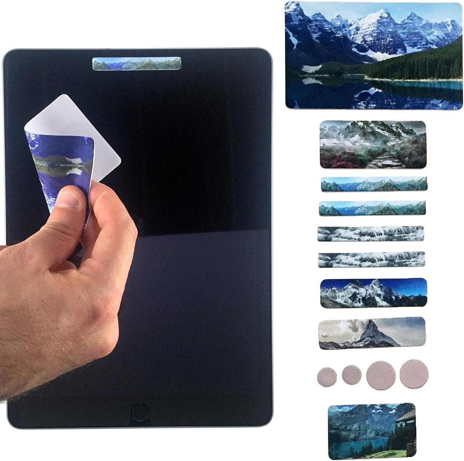Webcam Covers – Laptop Webcam Cover – Tablet Webcam Covers – Smart TV & for Every Size Webcam on Any Device – Reusable/Multi-use – Protect Your Privacy with Gecko – Mountain
