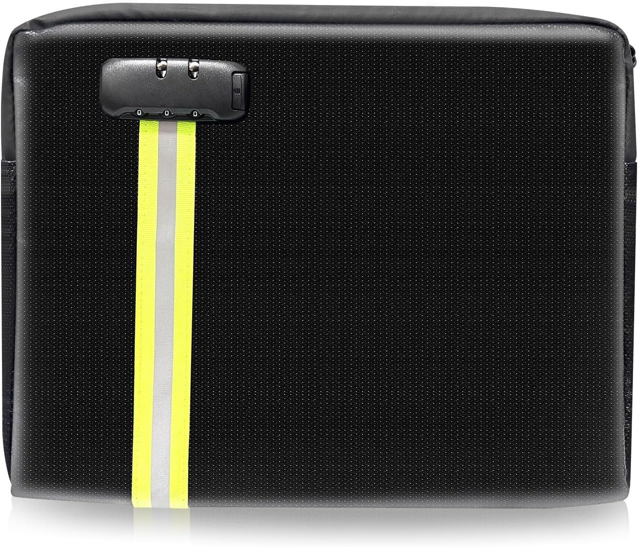 6200℉ Fireproof Waterproof Document Bag with Lock and Zipper,Safe Fireproof Waterproof Money Bag,Suitable for Cash, Mobile Phones, Keys, Credit Cards