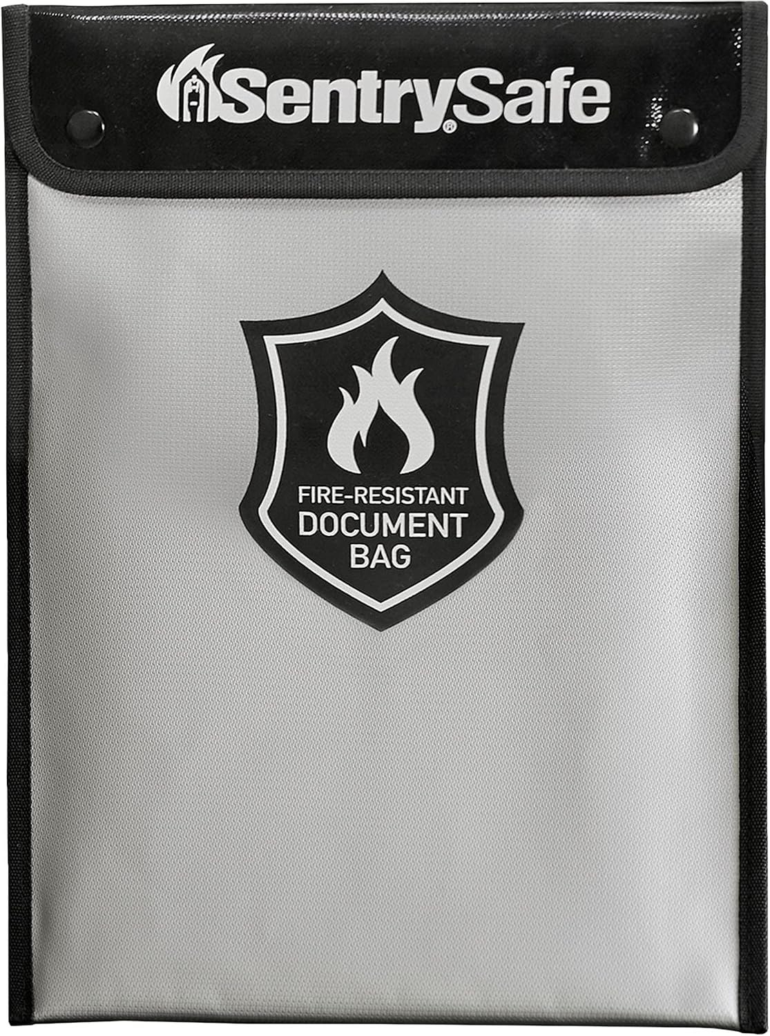 SentrySafe Fire and Water Resistant Portable Bag with Zipper for Money or Document Storage, FBWLZ0SSC