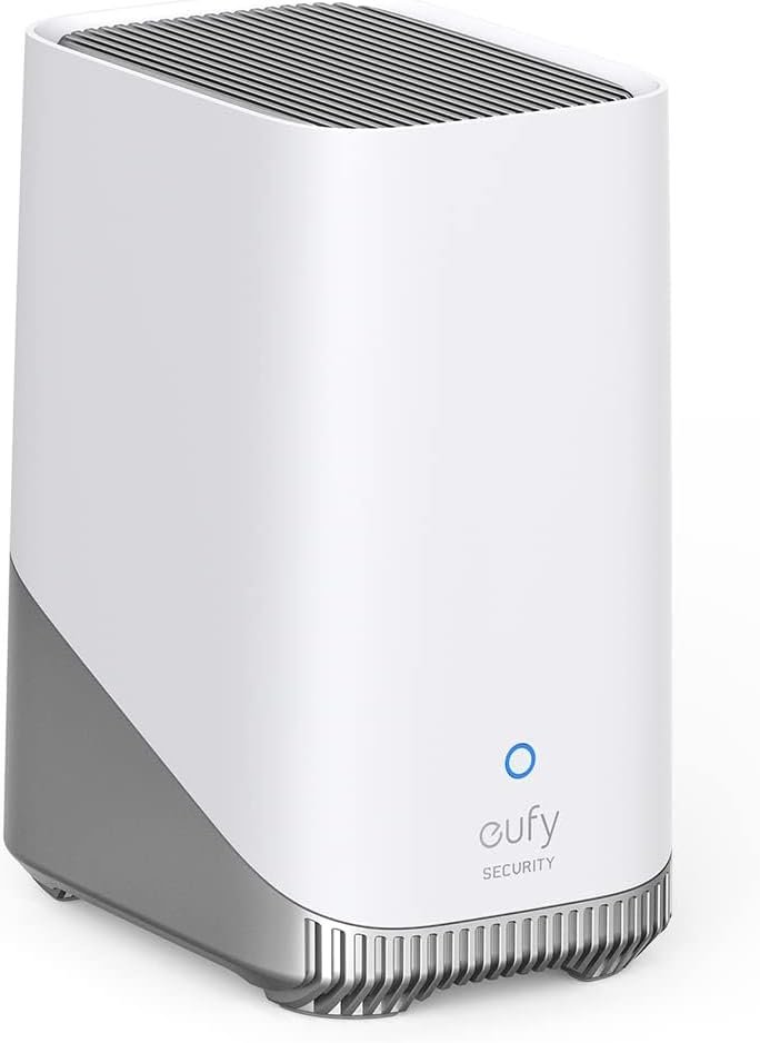 eufy Security HomeBase 3 (HomeBase S380), Smart Hub for eufy Devices | Up to 16 TB Expandable Local Storage, BionicMind AI Facial Recognition, Advanced Encryption, No Monthly Fee