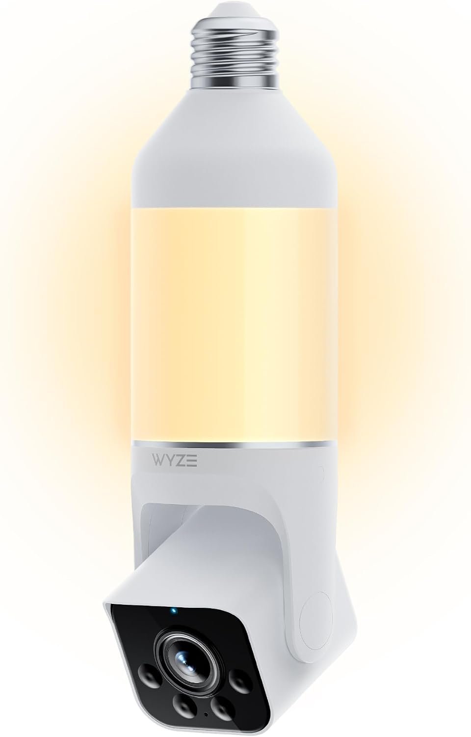 WYZE Bulb Cam – 2K HD Smart Light Bulb Security Camera with Color Night Vision, 800-Lumen Dimmable LED, 160° Wide View, Motion Detection & Siren, E26 Socket, Alexa/Google/IFTTT | Color Night Vision, 800-Lumen Dimmable LED, 160° Wide View, Motion Detection & Siren, Works with Alexa & Google Assistant